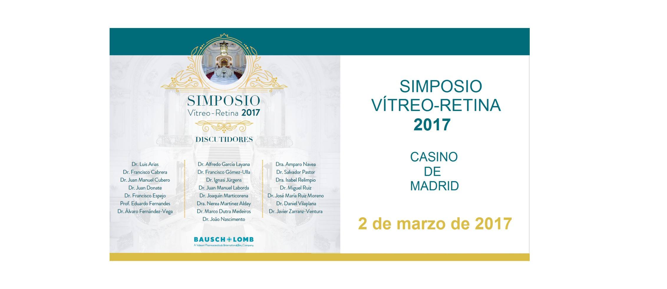 Le Dr. Jürgens participera au Symposium de Vitréo-Rétine 2017