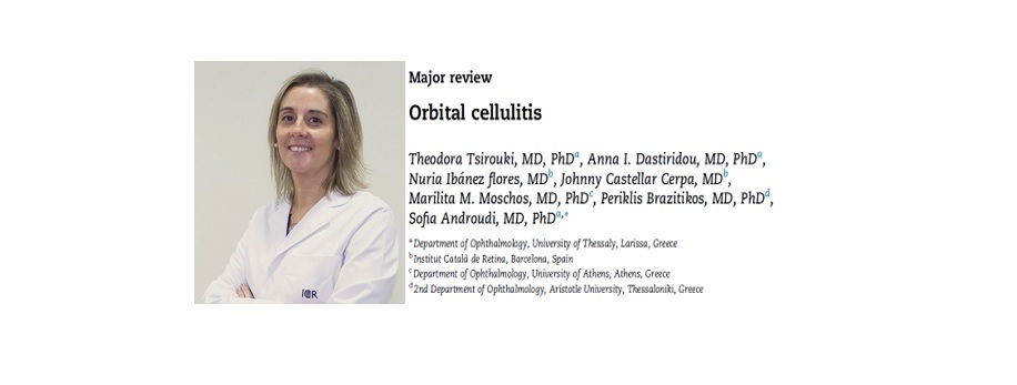 La Dra. Ibáñez publica un article sobre la cel·lulitis orbitària a la prestigiosa revista Survey of Ophthalmology