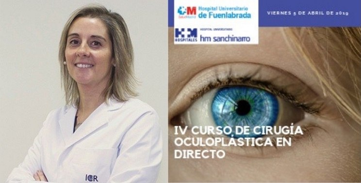 La Dr. Ibañez participe comme invitée au IVe cours de Chirurgie Oculoplastique en direct