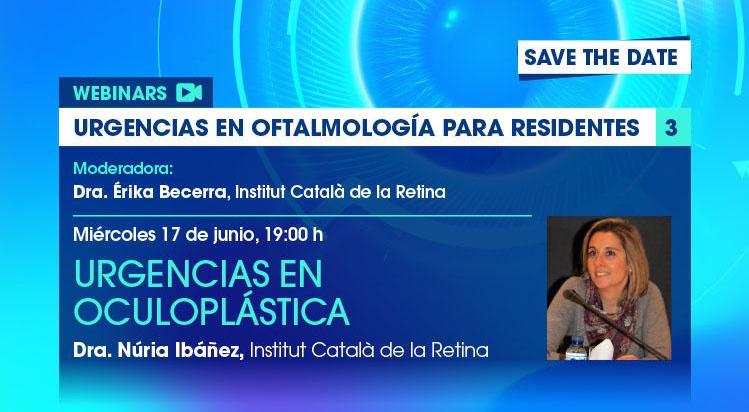 Dr. Núria Ibáñez talks about oculoplastics in the course “Emergencies in Ophthalmology for residents”