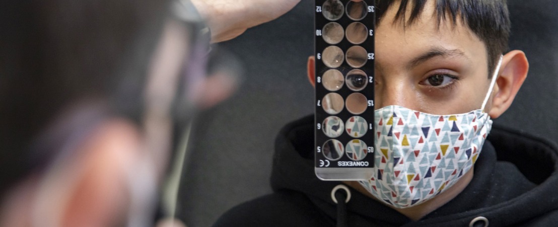 revisión ocular infantil