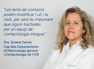 La Dra García parla del departament de Contactologia