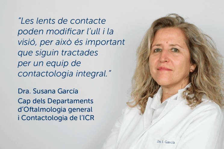 La Dra García parla del departament de Contactologia
