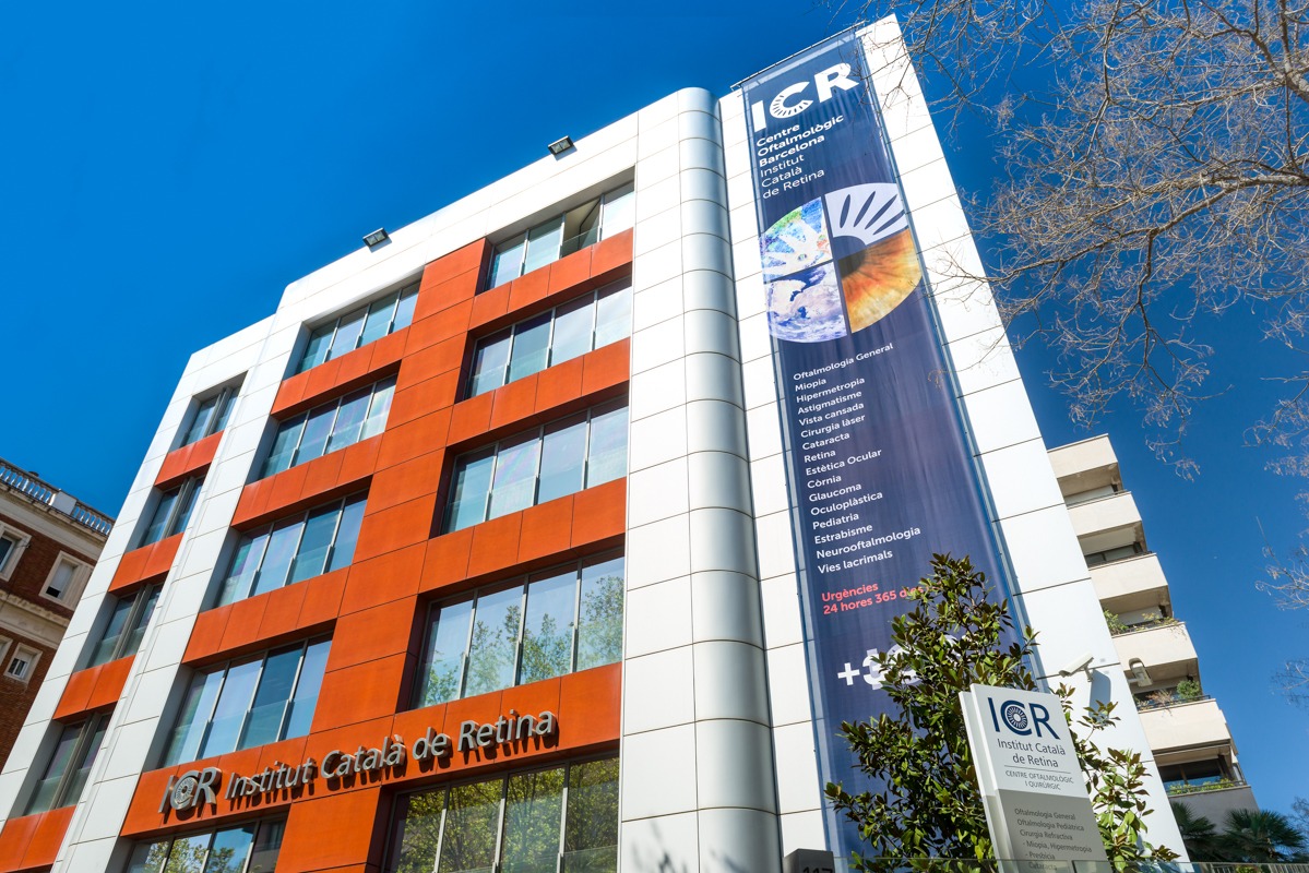 Edificio principal de ICR Centro Oftalmológico Barcelona