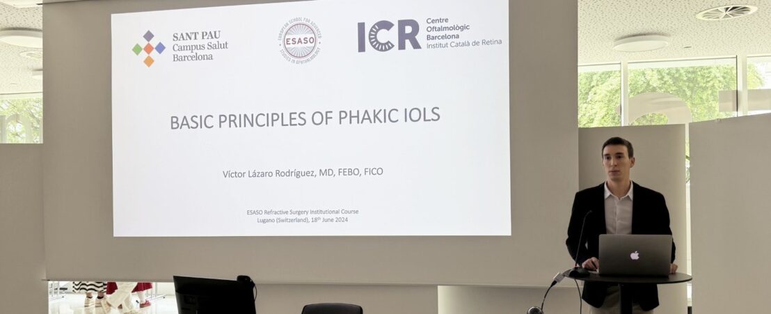 El Dr. Lázaro al Curs Institucional de Cirurgia Refractiva de l’ESASO