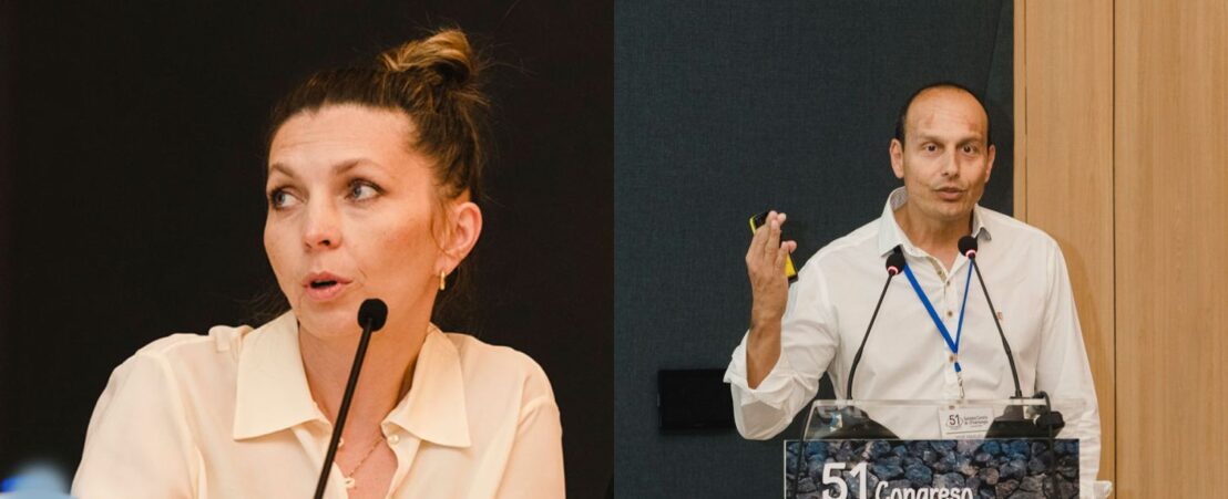 El Dr. Navero y la Dra. Dyrda en sus intervenciones en el 51º Congreso de la Sociedad Canaria de Oftalmología