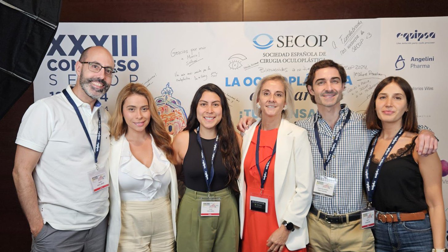 Membres del Departament d'Oculoplàstica de l'ICR al XXXIII Congrés de la  SECOP