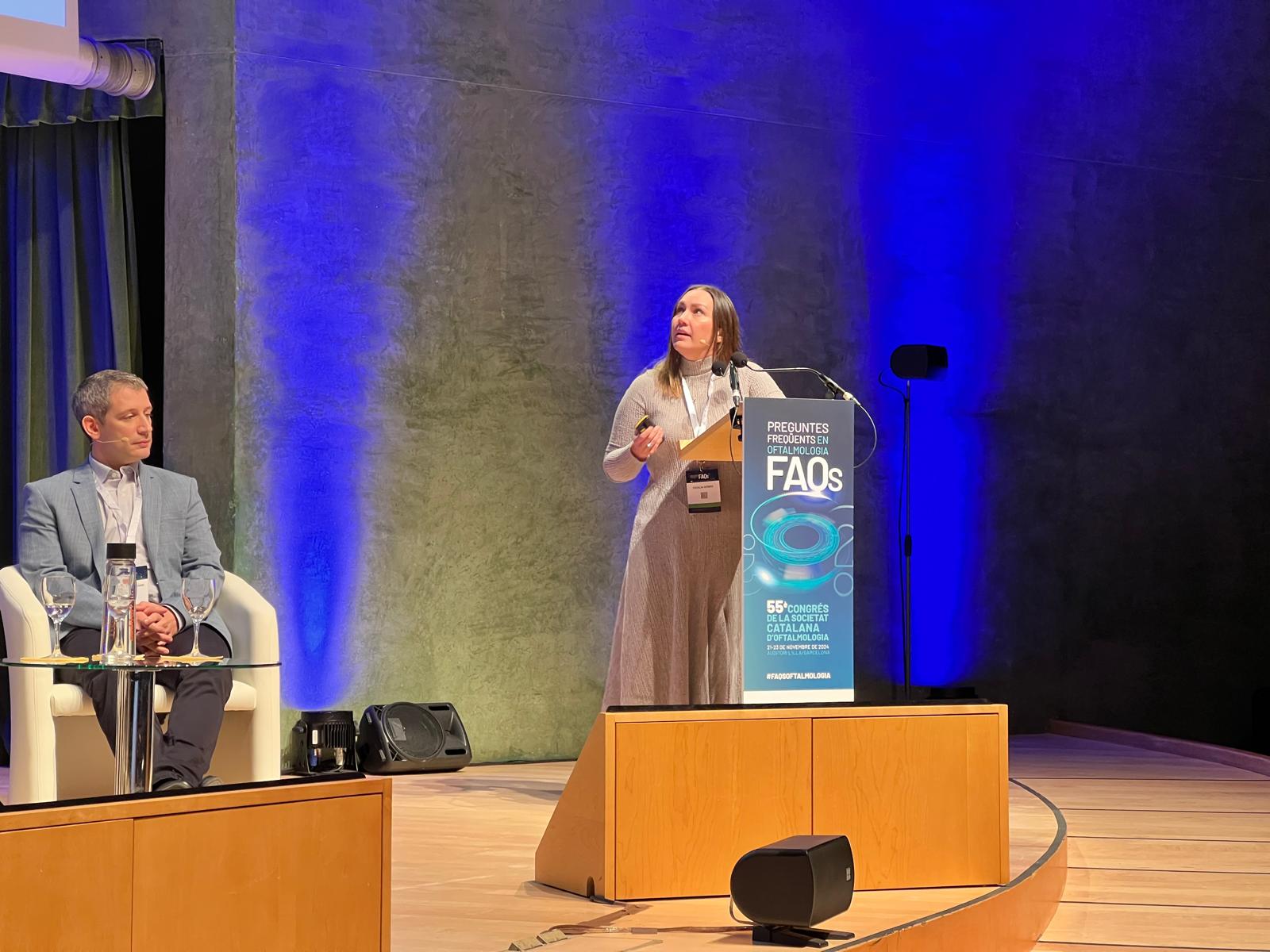 La Dra. Gómez al 55è Congrés de la Societat Catalana d'Oftalmologia