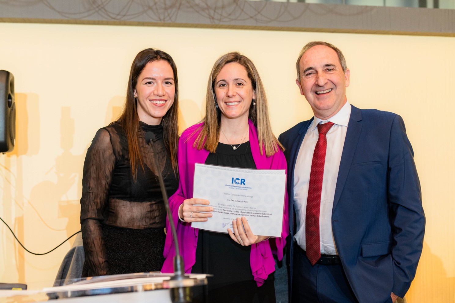 La Dra. Rey s'ha endut el segon premi Ramon Martí i Bonet en recerca oftalmològica