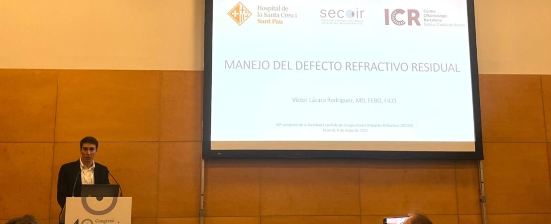 El Dr. Lázaro en el 40º Congreso de la SECOIR