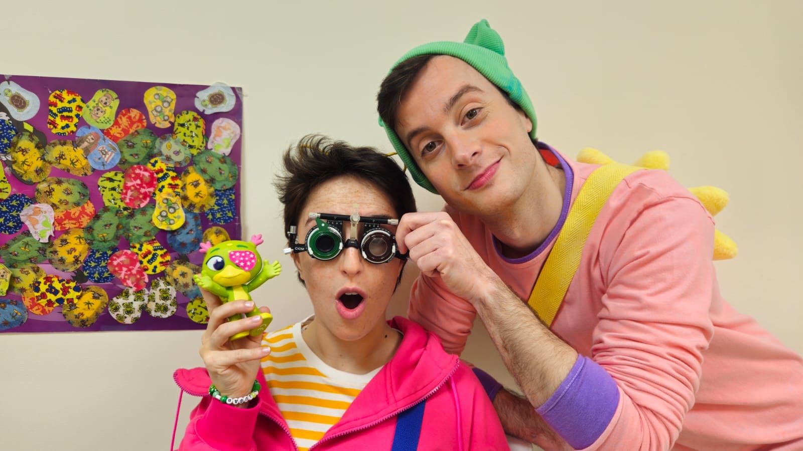 En Titó i la Tat van visitar l'Institut Català de Retina